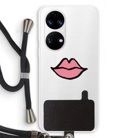 Kusje: Huawei P50 Transparant Hoesje met koord