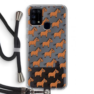 Pony: Samsung Galaxy M31 Transparant Hoesje met koord