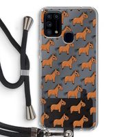 Pony: Samsung Galaxy M31 Transparant Hoesje met koord