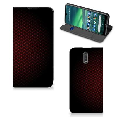 Nokia 2.3 | Hoesje met Magneet | Geruit Rood