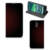 Nokia 2.3 | Hoesje met Magneet | Geruit Rood
