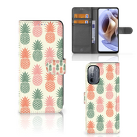 Motorola Moto G31 | G41 Book Cover Ananas