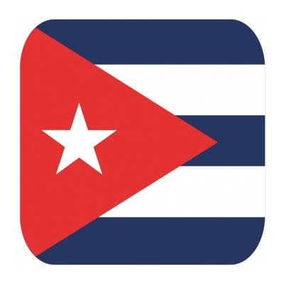 Bierviltjes Cuba - 15x stuks - vierkant - landenthema - 9 x 9 cm - onderzetter