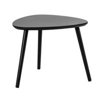 Leen Bakker - Bijzettafel Triangel - 55x55x44,5 Cm - MDF - Zwart