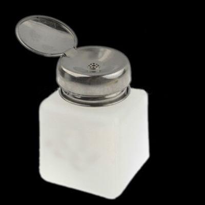 100ml push-down alcohol en vloeibare container fles (wit)