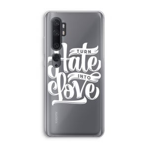 Turn hate into love: Xiaomi Mi Note 10 Transparant Hoesje