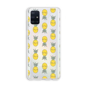 Ananas: Galaxy A51 4G Transparant Hoesje