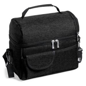 Koeltas Easy Travel - voor lunchpakket of drankjes - 12 liter - 25 x 15 x 24 cm - Draagband - Zwart