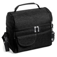 Koeltas Easy Travel - voor lunchpakket of drankjes - 12 liter - 25 x 15 x 24 cm - Draagband - Zwart