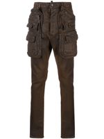 DSQUARED2 pantalon fuselé à poches multiples - Marron