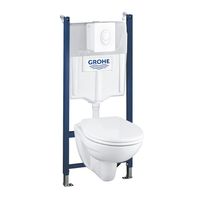 GROHE wc-pack 4-in-1 inclusief inbouwreservoir, hangend toilet en bedieningspaneel, wit - thumbnail