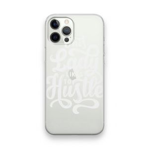 Hustle Lady: iPhone 12 Pro Transparant Hoesje