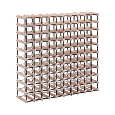 Wijnrek- houten - voor maximaal 110 flessen - Royal Catering