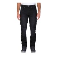 MODEKA Glenn II, Motorjeans heren, Soft Wash Zwart Lengte 34