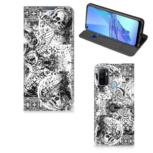 Mobiel BookCase OPPO A53 | A53s Skulls Angel