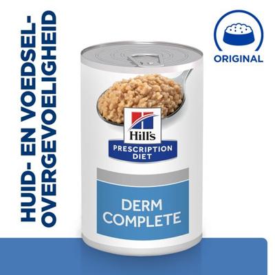 Hill&apos;s Prescription Diet Derm Complete hondenvoer nat 12x370g blik