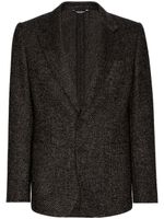 Dolce & Gabbana blazer à poches plaquées - Noir