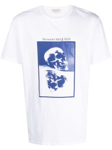 Alexander McQueen t-shirt en coton à imprimé graphique - Blanc