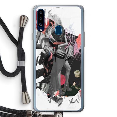 Dissimulation du réel: Samsung Galaxy A20s Transparant Hoesje met koord