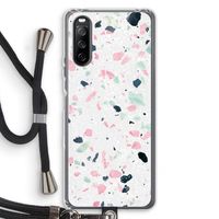 Terrazzo N°3: Sony Sony Xperia 10 III Transparant Hoesje met koord