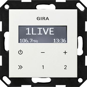 Gira inbouw radio zuiverwit glanzend 228403