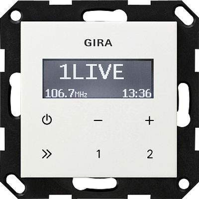 Gira inbouw radio zuiverwit glanzend 228403