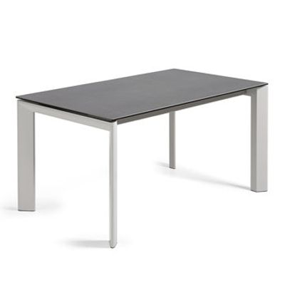 Kave Home Uitschuifbare Eettafel 'Axis' 160 - 220 x 90cm, kleur Grijs