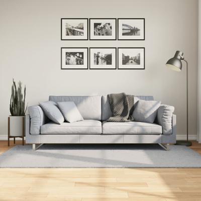 VidaXL Vloerkleed huarte laagpolig zacht wasbaar 100x200 cm grijs