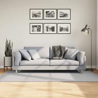 VidaXL Vloerkleed huarte laagpolig zacht wasbaar 100x200 cm grijs