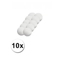 Piepschuim bol/bal -10x - wit - D3 cm - styropor - hobby figuren - DIY - knutselen