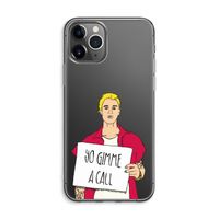 Gimme a call: iPhone 11 Pro Max Transparant Hoesje