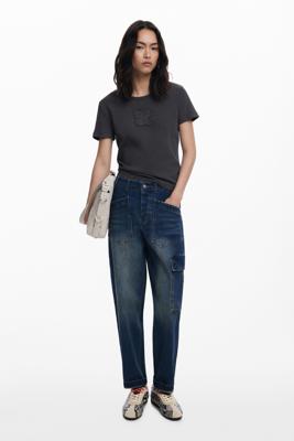 Baggy jeans met zakken - BLUE - 42