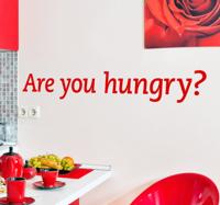 Sticker decoratie are you hungry