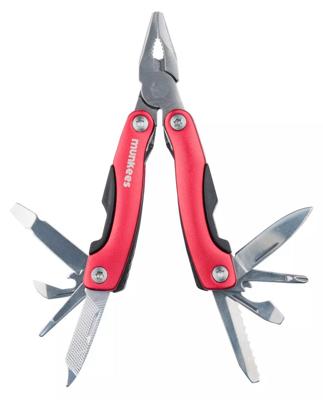 Munkees Stainless Steel Multi Tool Red Multitool