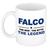 Naam cadeau mok/ beker Falco The man, The myth the legend 300 ml - Naam mokken