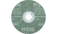 PFERD 64190008 Combiclick korrel fiberschijf Ø 115 mm A 80 voor universele toepassingen Diameter 115 mm - thumbnail