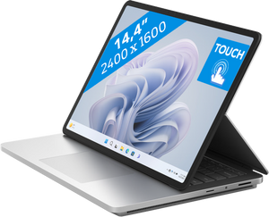 Microsoft Surface Laptop Studio 2 Hybride (2-in-1) 36,6 cm (14.4") Touchscreen Intel® Core™ i7 i7-13700H 16 GB LPDDR5x-SDRAM 512 GB SSD NVIDIA GeForce RTX 4050 Wi-Fi 6E (802.11ax) Windows 11 Home Platina
