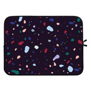 Dark Rounded Terrazzo: Laptop sleeve 15 inch