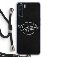 Capable: Oppo A91 Transparant Hoesje met koord