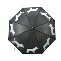 Esschert Design paraplu Hond 105 x 85 cm polyester zwart/wit