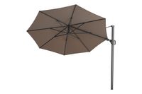 Platinum Challenger Zweefparasol T2 premium - 3,5 m. rond Havana taupe