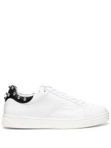 Lanvin baskets DDBO à détails de clous - Blanc