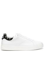 Lanvin baskets DDBO à détails de clous - Blanc