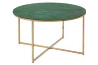 Salontafel Felien Glas Groen Ø80cm - Giga Living