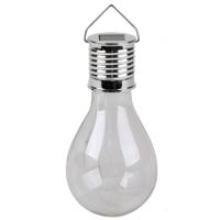 Sunnydays Solar sfeer hanglamp - tuin - lampenbol - wit - glas - 15 cm