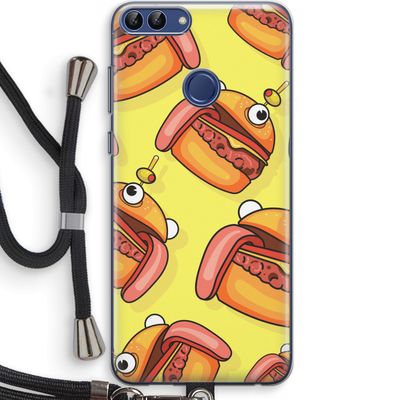 Hamburger: Huawei P Smart (2018) Transparant Hoesje met koord