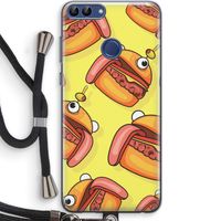 Hamburger: Huawei P Smart (2018) Transparant Hoesje met koord