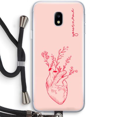 Blooming Heart: Samsung Galaxy J3 (2017) Transparant Hoesje met koord