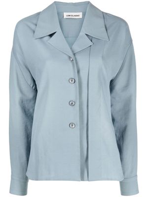 Low Classic chemise cintrée à simple boutonnage - Bleu
