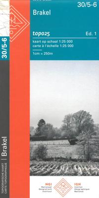 Wandelkaart - Topografische kaart 30/5-6 Topo25 Brakel | NGI - Nationaal Geografisch Instituut